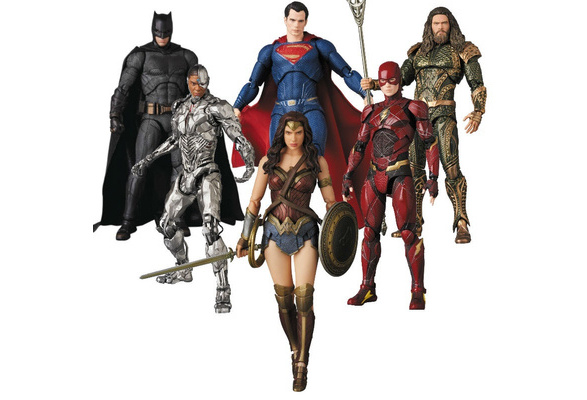 Justice League Super Hero Mafex Batman Flash Wonder Woman Superman  Collection Action Figure Toy Doll Gift | Wish