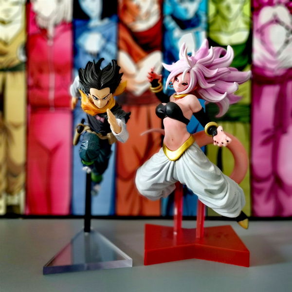 Dbz Brinquedos Figurals Android 17 Android 21 Figurine Toy Model Gift Wish - android 17 roblox dbz
