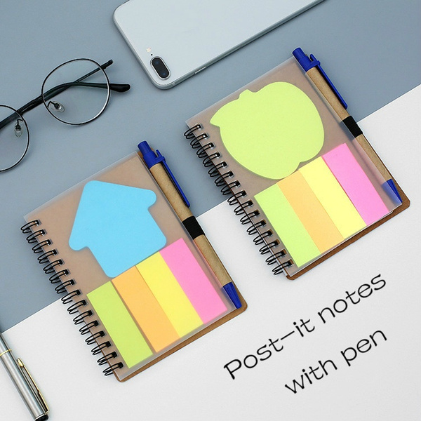 A6 Creative New Student Post-it Notes with Pen Business Sticky Note ...