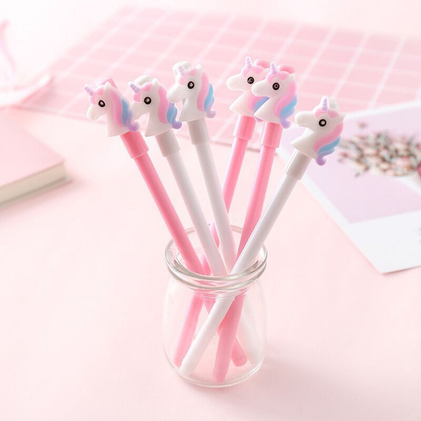set Unicorn Gel Pen for Paper and Letters and School and Office Supplies 4pcs 
