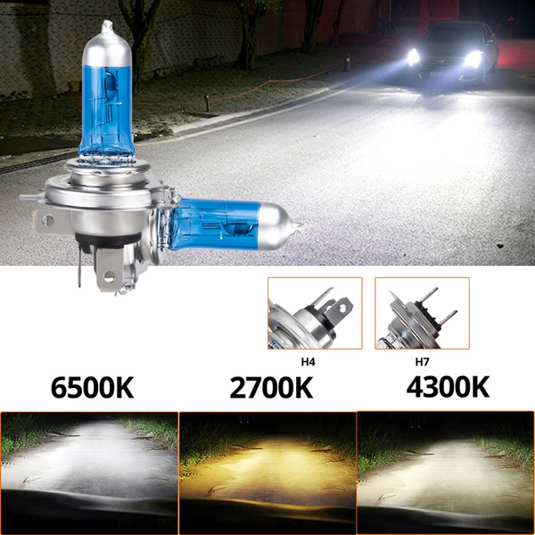 Pair H4 H15 100W/55W 5000K Super Bright Fog Light Halogen Bulbs Car Headlight