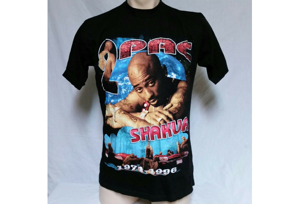 VTG 90s Tupac T Shirt Original Rap Tee 2pac Shakur Bay Club Double ...