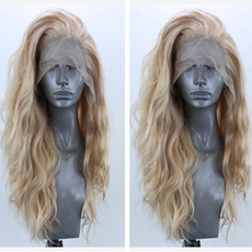 wig, longblondecurlywig, blondecurlywig, 蕾絲
