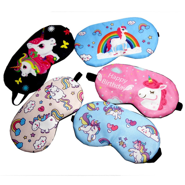 Ødelægge Sprout At passe MC Cute Unicorn Design For Travel Sleep Mask Eye Mask Sleeping Masks for  Kids Adult Party | Wish