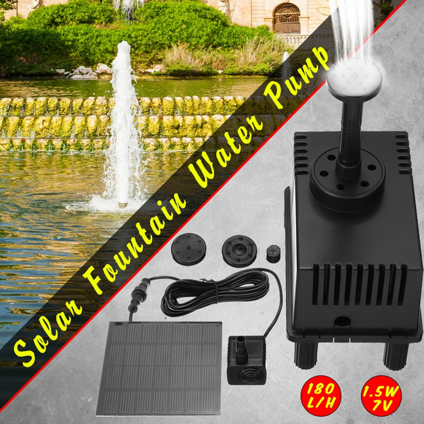 180l H 3s Start Up Solar Fountain Pump, How To Set Up Garden Fountain Pump