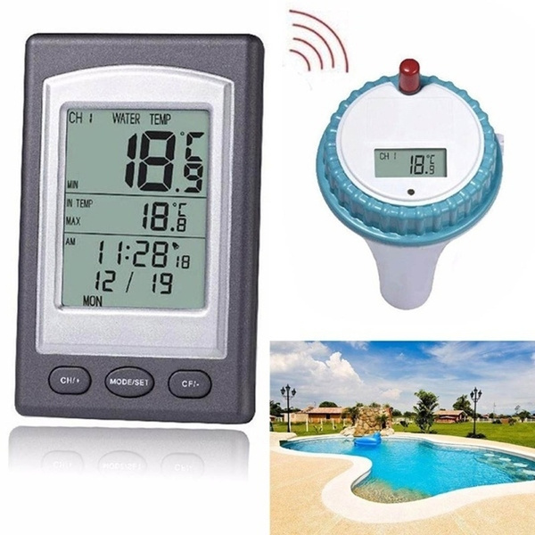 New Wireless Floating Thermometer With Receiver Swimming Pool 