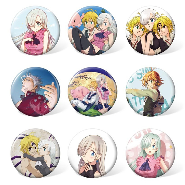 9pcs 58mm Anime The Seven Deadly Sins Meliodas Badge Round Plastic Brooch Accessories | Wish 9pcs 58mm Anime The Seven Deadly Sins Meliodas Badge Round Plastic Brooch Accessories | Wish