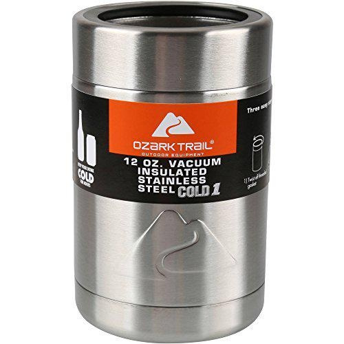 Ozark Trail 12 oz Vacuum Insulated Stainless Steel Can Cooler with