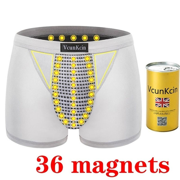 Magnet Panties Men s Fashion Ice Silk Magnetic Underwear Boxer Shorts S To 2XL 36 Pcs Magnets