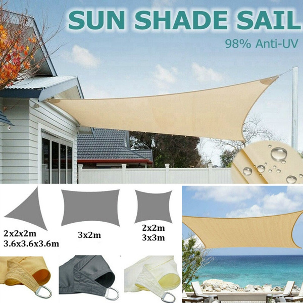 Sun Shade Sail Garden Patio Sunscreen Awning Canopy Shade 98%UV Block Waterproof Sun Shade Sail Garden Patio Sunscreen Awning Canopy Shade 98%UV Block Waterproof