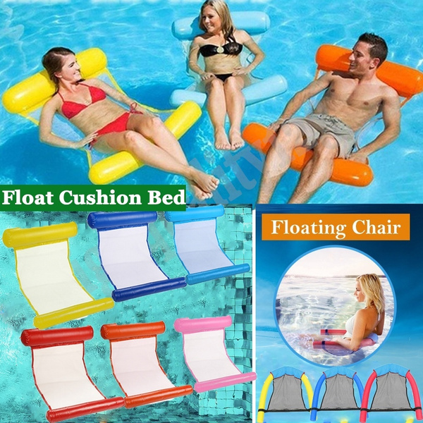Air Mattress Foldable Swimming Pool Beach Inflatable Float Cushion Bed Hammock 