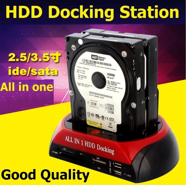 2.5/3.5 Dual Sata Ide Hdd Docking Station Hard Disk Drive Dock