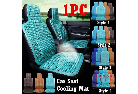 Irasas Car Summer Cooling Seat Cushion with USB Fan,Ventilated Car Seat  Cover Breathable Car Seat,Cooling Pad Cable Car Seat Protector (Green)