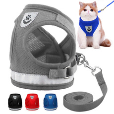 Pets Puppy Dog Soft Mesh Harness Walking Chest Collar Reflective Strap Durable Outdoor Vest