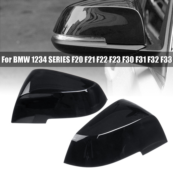 Black Wing Mirror Cover Caps For Bmw, White Large Mirror B M