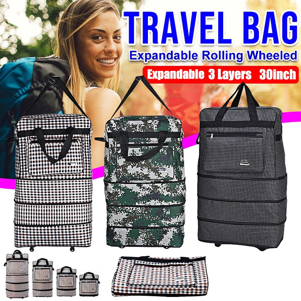 3-Layer Big Capacity Expandable Travel Storage Bag Lightweight