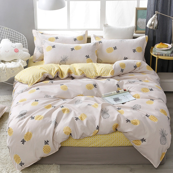 Comforter Cover Set Pineapple Pattern, Pineapple Twin Bed Comforter