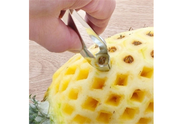 Pineapple Eye Peeler Kitchen Stainless Steel Seed Remover Cutting Clip Supplies 