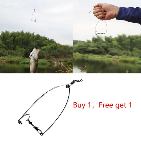 2PC Automatic Fishing Hook Ejection Person Universal Full Speed