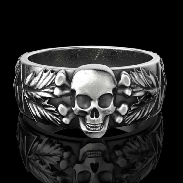 Vintage 316L Stainless Steel Skull Ring Gothic Domineering Punk Ring  Jewelry | Wish