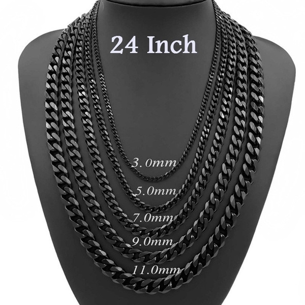 black fashion jewelry necklace