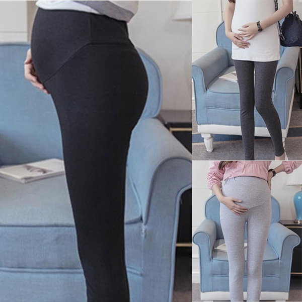 HEGALY Women's Maternity Flare Leggings Over The Belly - Casual Pregnancy  Yoga Pants with Pockets Buttery Soft Black at  Women's Clothing store