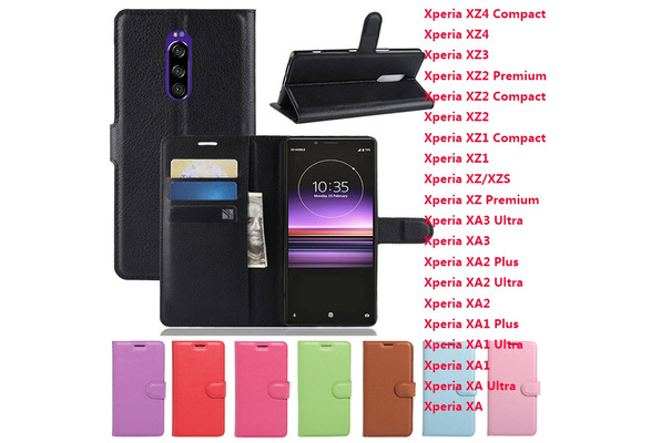 Wallet Leather Case Cover With Stand Card Phone Cases Flip Cover For Sony Xperia L3 L2 L1 Xz4 Compact Xz4 Xz3 Xz2 Premium Xz2 Compact Xz2 Xz1 Compact Xz1 Xzs Xz Xz Premium