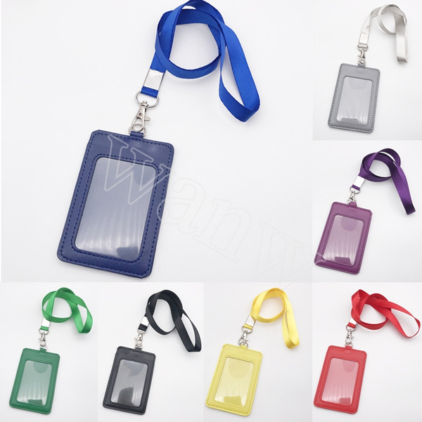 New Office Supplies Name Tag Badge Holder Lanyard ID Card Holder