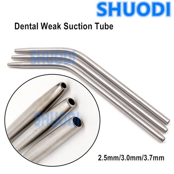 Stainless Steel Dentist Surgical Suction Aspirator Tube Dental Blow ...