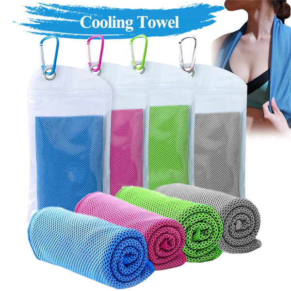 6PCS 6 Color Ice Cooling Towel for Sports/Workout/Fitness/Gym/Yoga Towels 