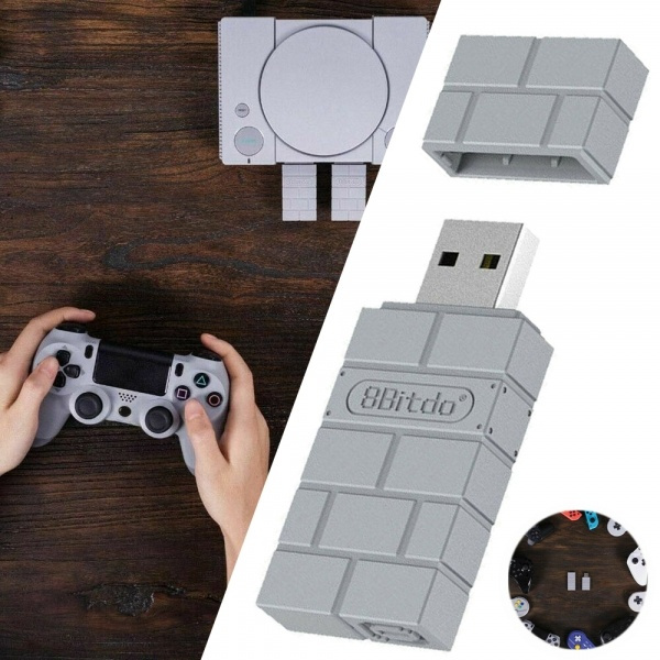 High Quality 8bitdo Usb Wireless Bluetooth Receiver Adapter For Ps1 Ps4 Windows Nintendo Wish