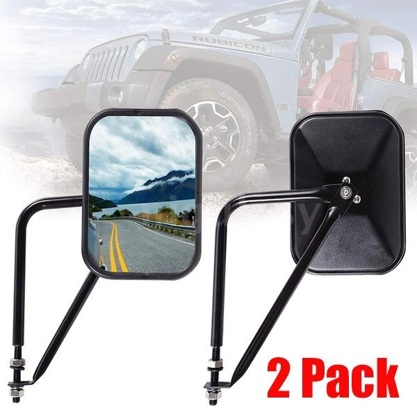 2x Jeep Wrangler Rectangular Adventure Rearview Side Mirror, 2 Pcs Off 