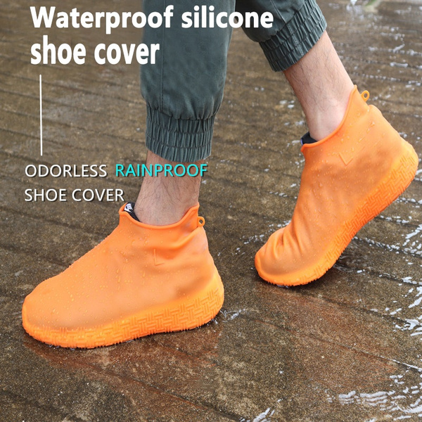 Waterproof Silicone Shoe Covers Reusable Anti-slip Rain/Snow Yellow Large 