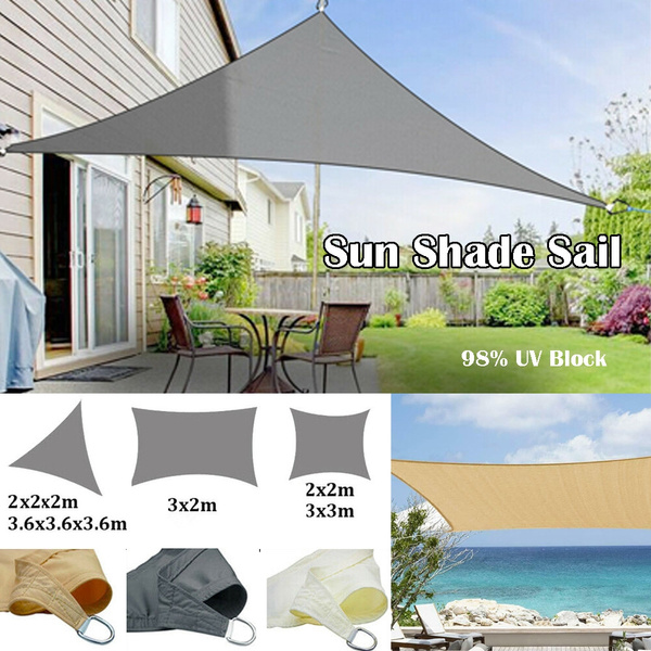 Waterproof Sun Shade Sail Garden Patio Sunscreen Awning Canopy 98% UV 