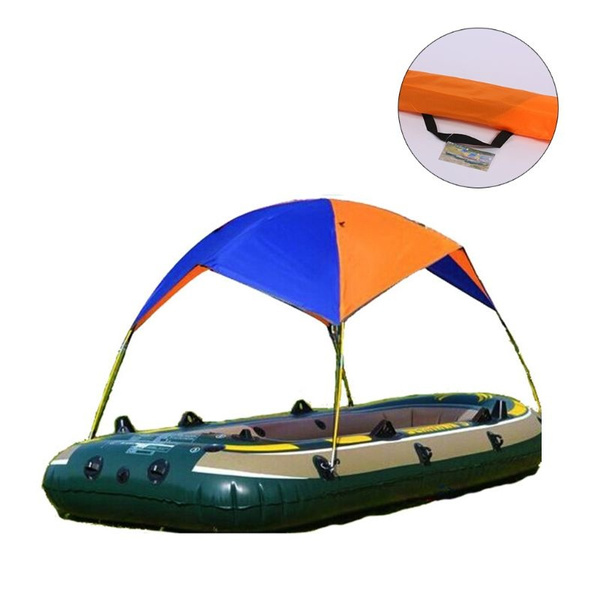 Portable durable Inflatable Fishing Sun Shade Rain Canopy Sailboat Awning  Top Boat Shelter Kayak Kit Accessories KIK