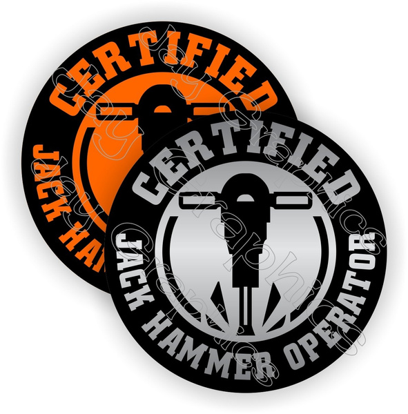 Certified Ladder Operator Funny Hard Hat Stickers Helmet Decals Labels Safety 