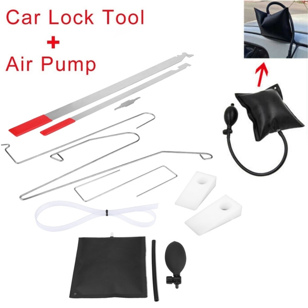 Universal 10pc Car Door Open Unlock Tool Kit Key Lost Lock Out Emergency-Upgrade 