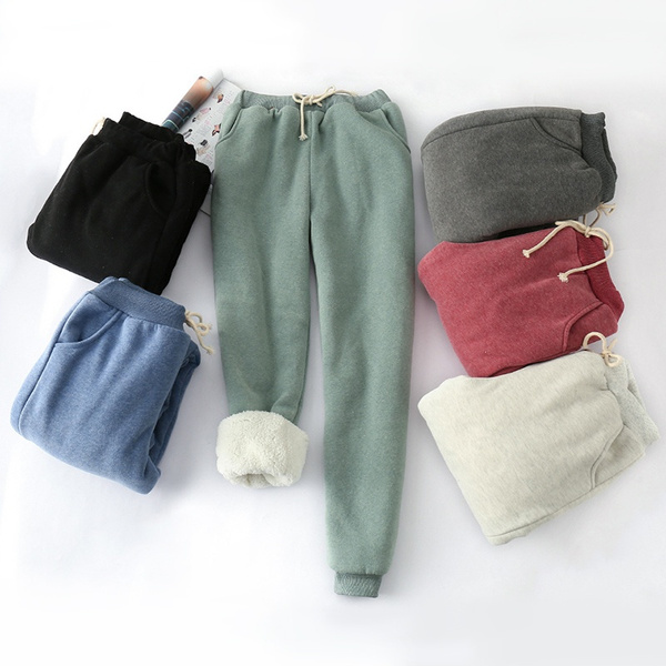 sherpa lined sweatpants