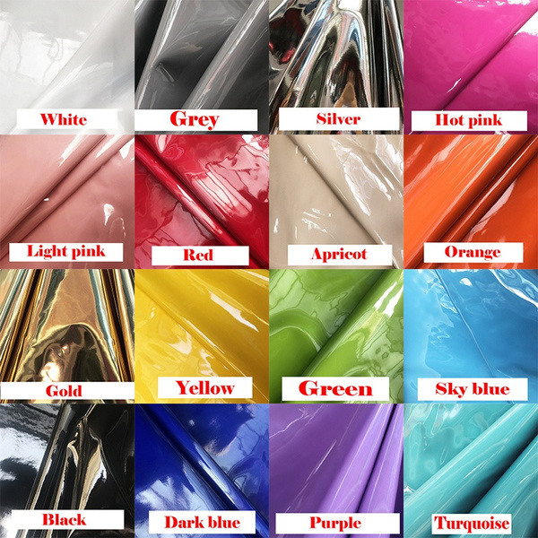 Pu Faux Leather Latex Wet Look Shiny, Pu Leather Fabric For Clothing