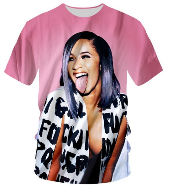 Cardi B 3D Printed T shirts for Women Men