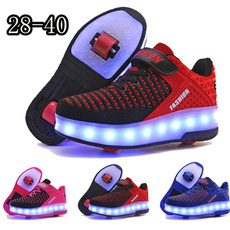 Boy, Sneakers, Toy, led