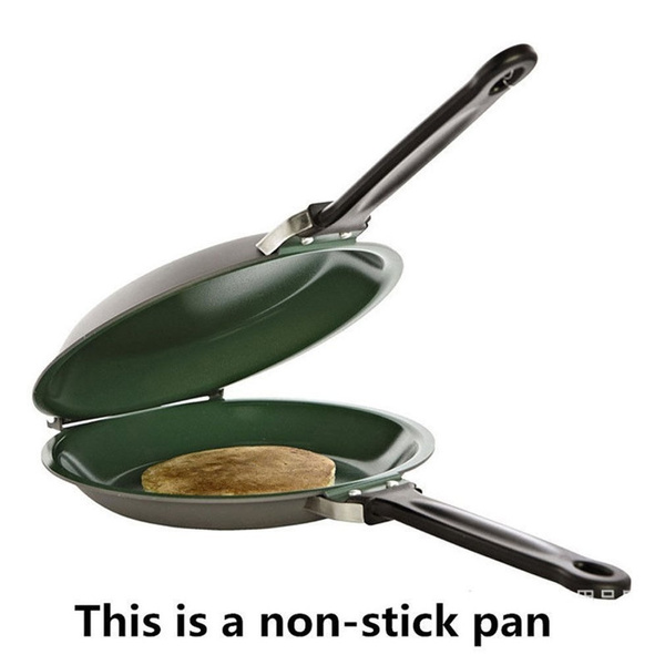 Non-stick Flip Pan Ceramic Pancake Maker Cake Porcelain Frying Pan Nonstick  Healthy General Use For Gas And Induction Cooker RE