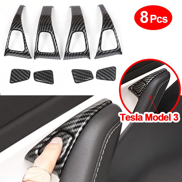 Carbon Fiber Style Door Gap Trim Insert – 5M Strip With Installation Tool (Universal)