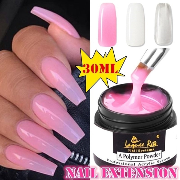 30g Transparent Builder LED Gel Clear Pink Camouflage Nail Building  Extending UV LED Builder Gel