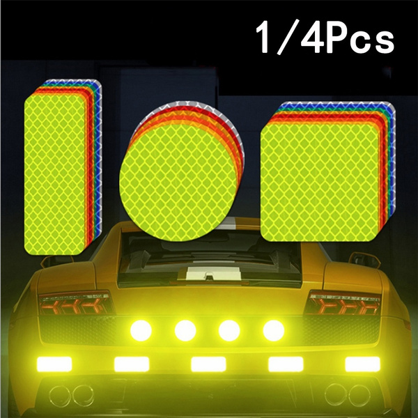 Decal Reflector Tape Door Bumper Stickers Warning Mark Car Reflective Strips