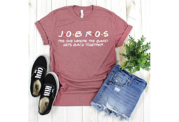 Jonas Brothers Band Shirt Jobros The One Were Gets Back Together T-Shirt  Fan Gift - Family Gift Ideas That Everyone Will Enjoy