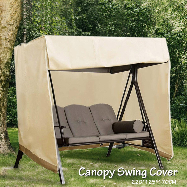 87 Lx50 Wx67”H, Black willstar Outdoor Swing Cover 3 Triple Seater Hammock Patio Swing Chair Cover Durable and Water Resistant All Weather Protection