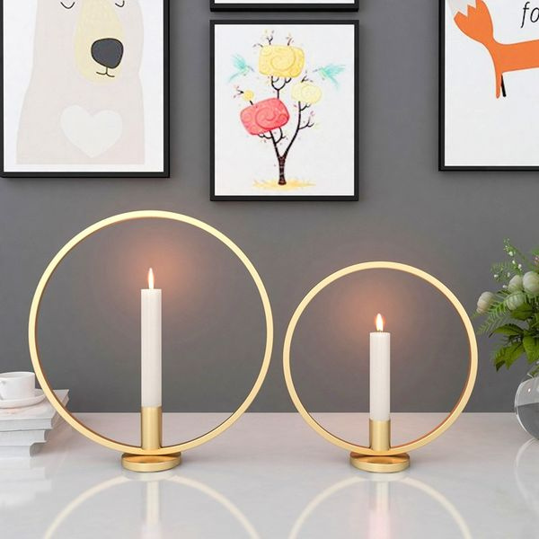 23 29cm Round Candle Holder Metal Iron Decorative Candlestick For Party Wedding Dining Centerpiece Table Ornaments Home Decor Wish 23 29cm Round Candle Holder Metal Iron, Round Candle Holder Centerpiece