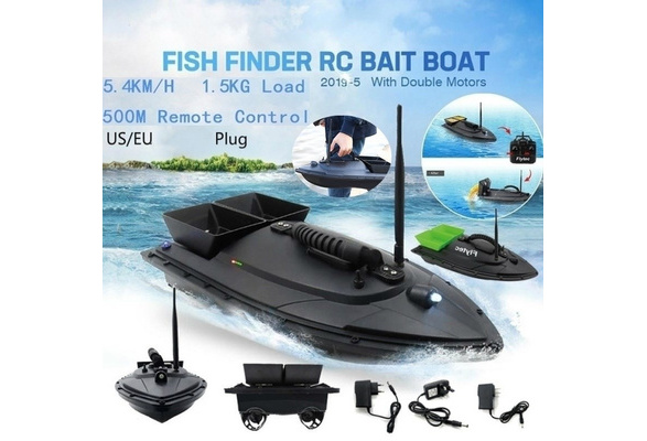 Outdoor 500M Remote Control Boat Fish Lure Boat Fishing Tool Bait Casting  Yacht Smart RC Bait Boat Toys Dual Motor Fish Finder Ship Boat 2.4GHz Remote  Control 500m Fishing Boats Speedboat