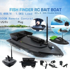 Outdoor 500M Remote Control Boat Fish Lure Boat Fishing Tool Bait Casting Yacht Smart RC Bait Boat Toys Dual Motor Fish Finder Ship Boat 2.4GHz Remote Control 500m Fishing Boats Speedboat Wish